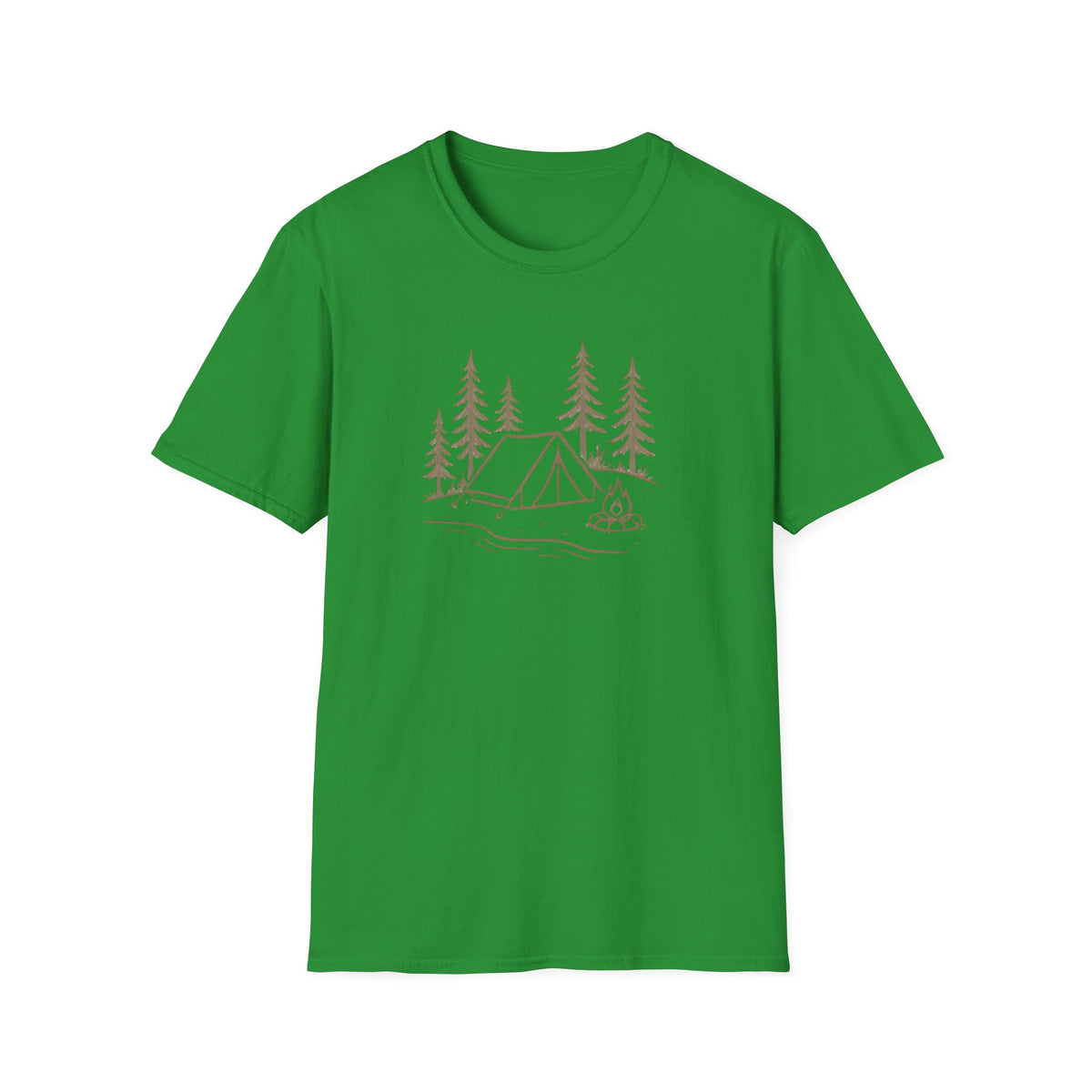 Camping Tent and Campfire T-Shirt