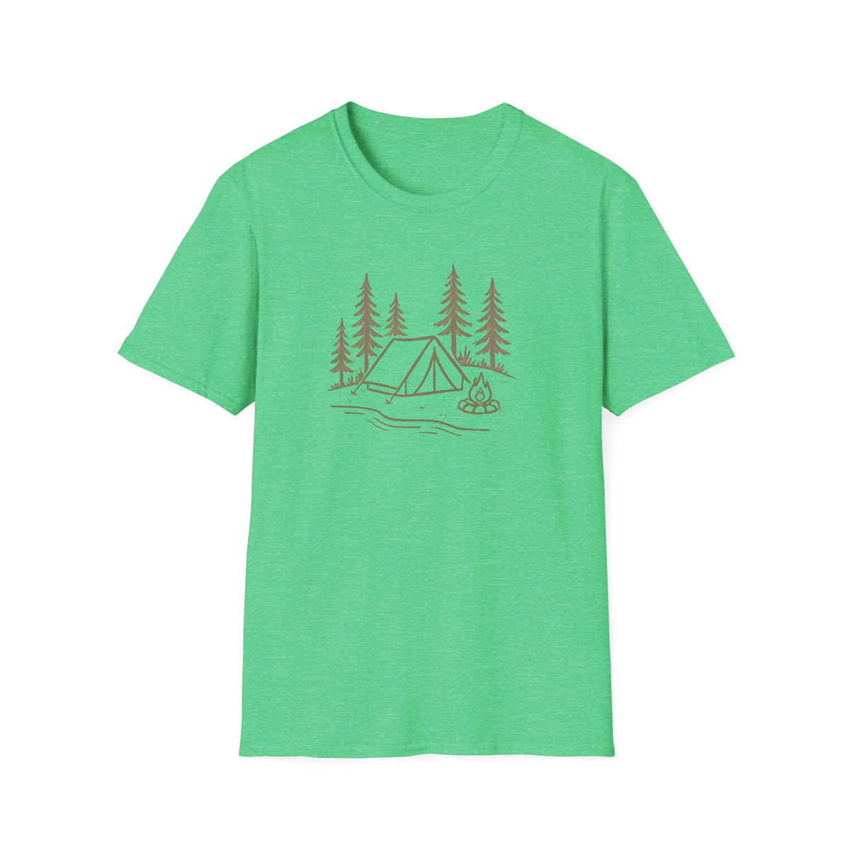 Camping Tent and Campfire T-Shirt