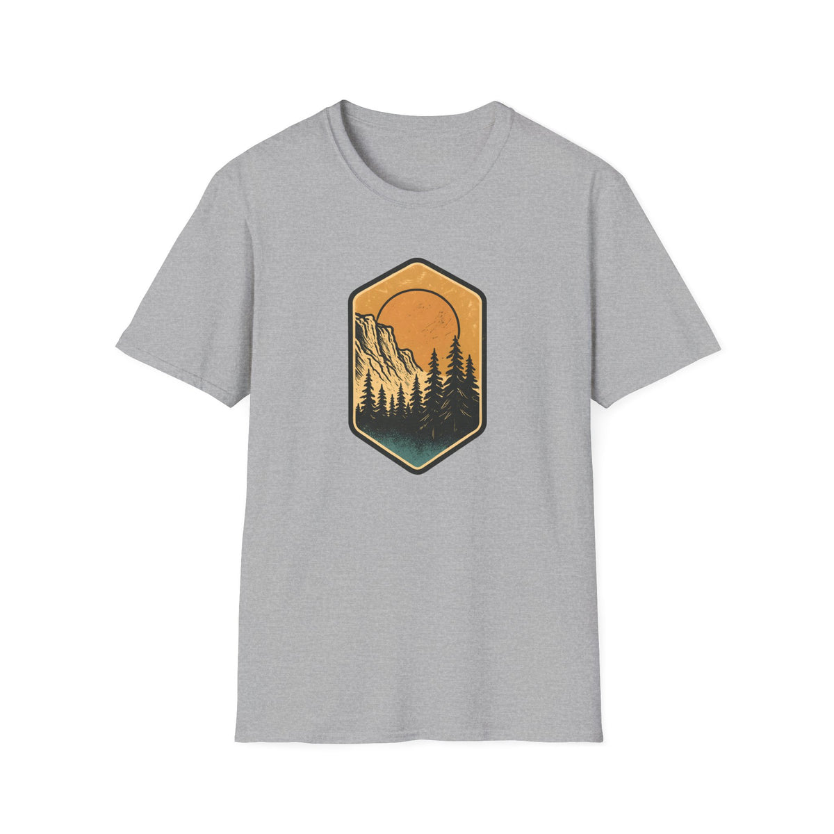 Sunset Mountain Forest T-Shirt