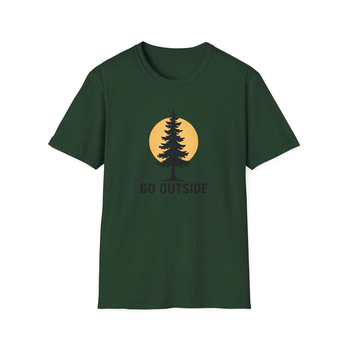 Pine Tree Silhouette Sunset T-Shirt