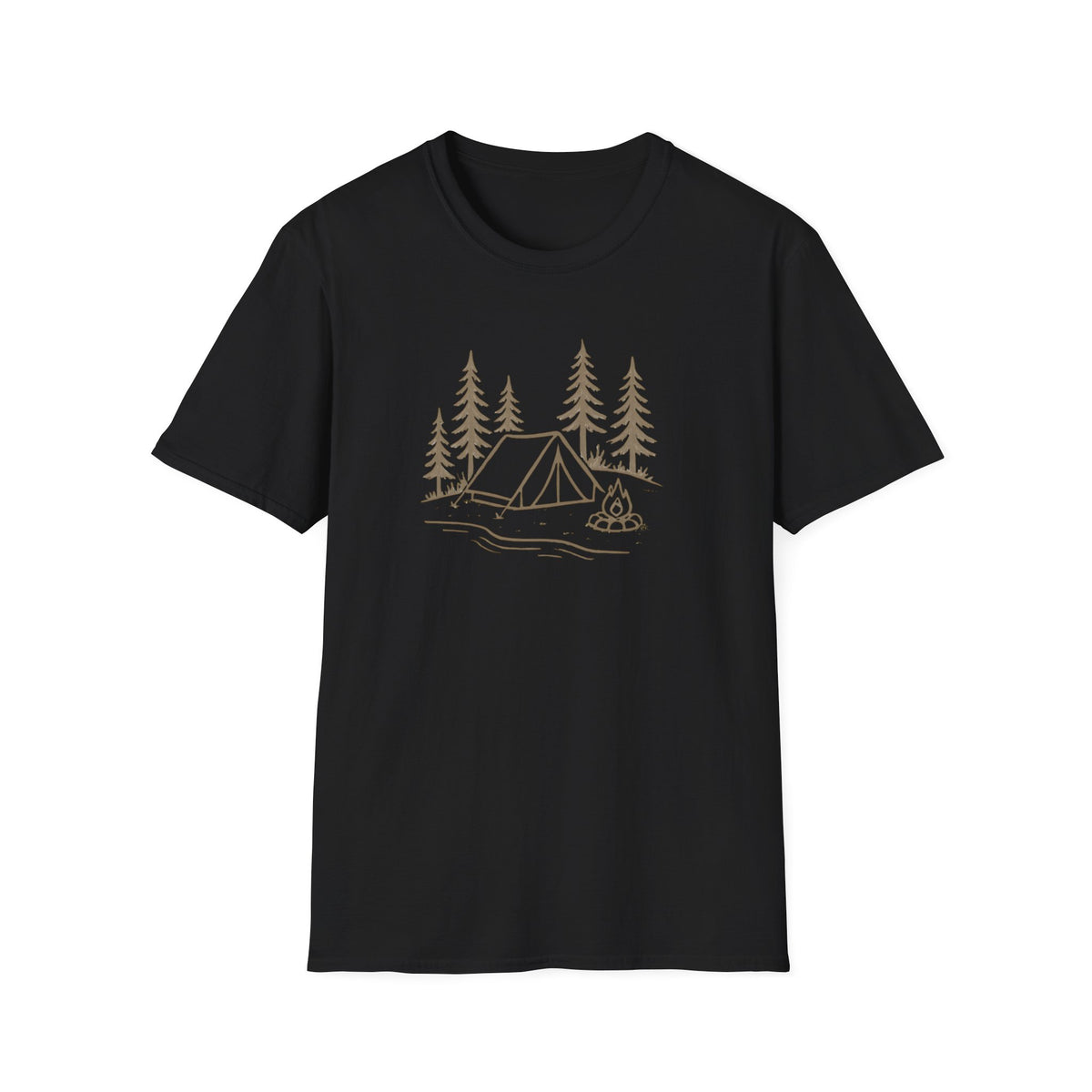 Camping Tent and Campfire T-Shirt