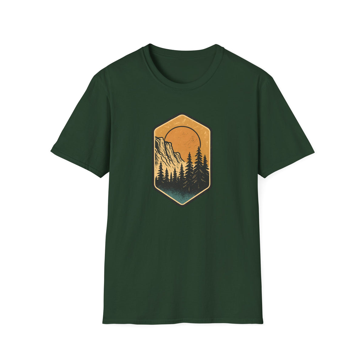 Sunset Mountain Forest T-Shirt