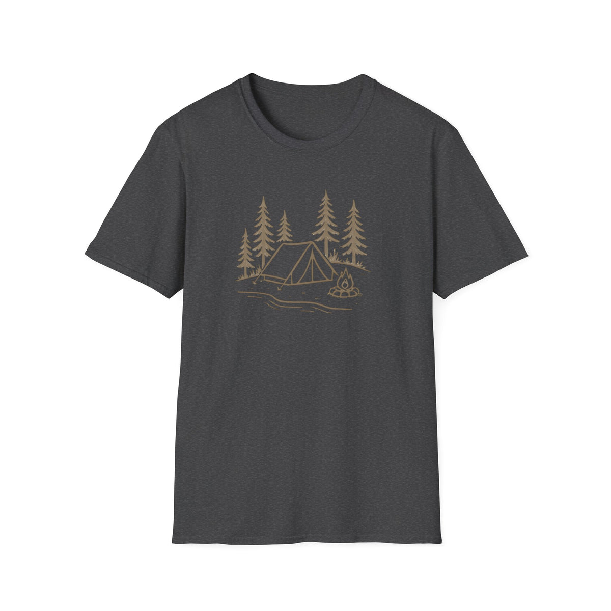 Camping Tent and Campfire T-Shirt
