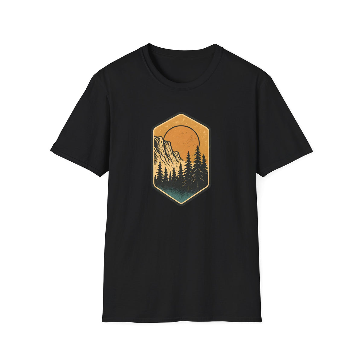 Sunset Mountain Forest T-Shirt