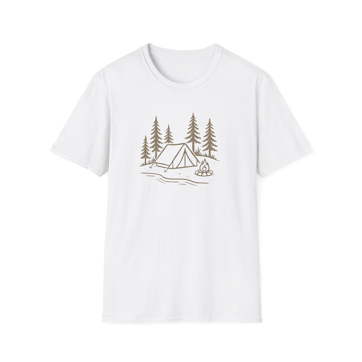 Camping Tent and Campfire T-Shirt