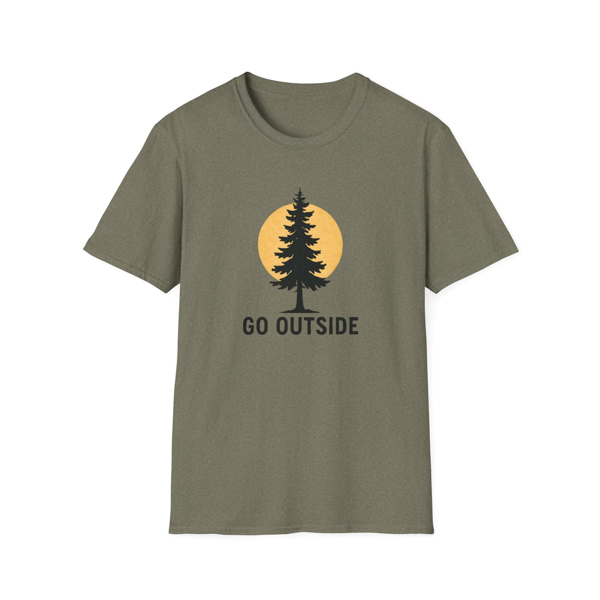 Pine Tree Silhouette Sunset T-Shirt