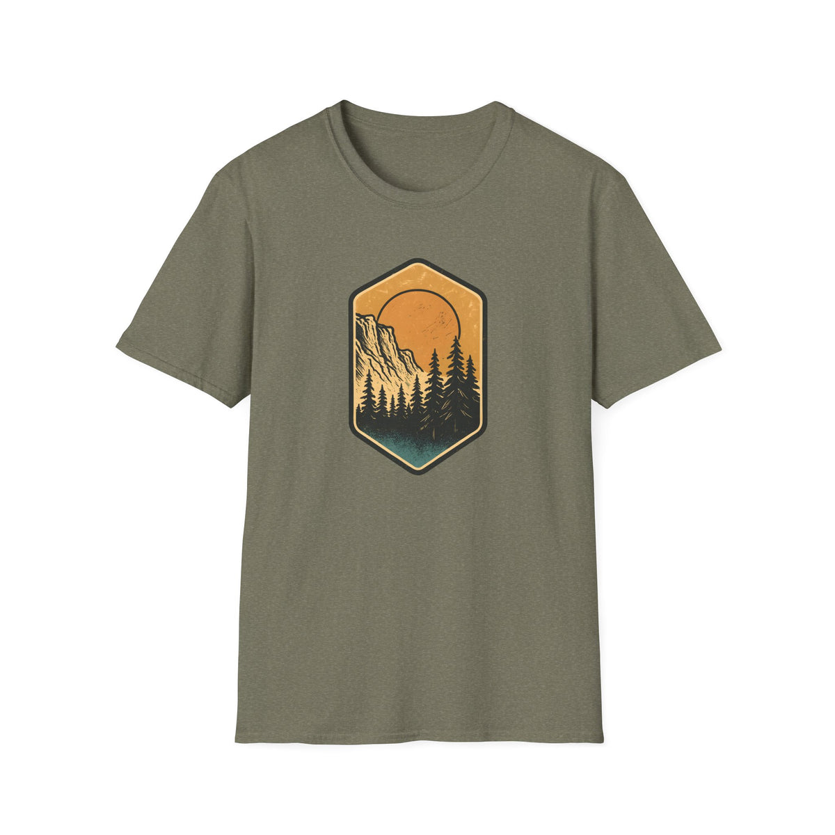 Sunset Mountain Forest T-Shirt